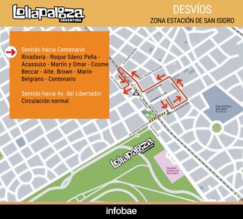 Lollapalooza 2026 - mapa interactivo