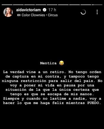 La influencer desmiente rumores de