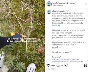 El ciclista explicó las razones