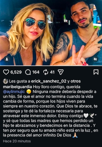 Ambas estrellas perdieron a sus hijos (Ig/maribelguardia)