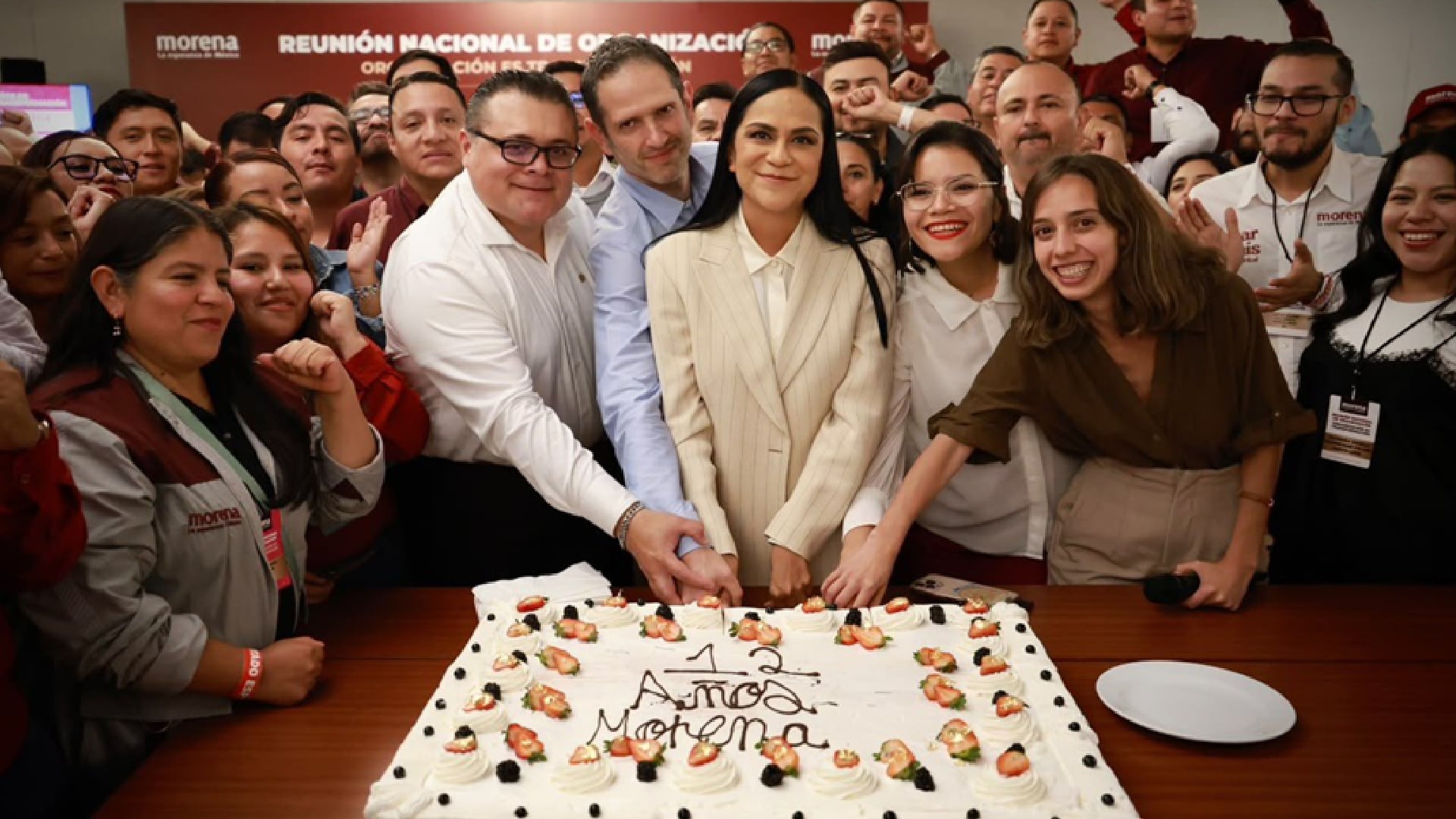 Morena cumplió 12 años como partido político (@PartidoMorenaMx/X)