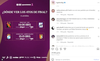 Usuarios mostraron su descontento por el cambio de la casa televisiva de la Liga Femenina Perú.