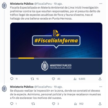 Ministerio Público abrirá investigación preliminar.