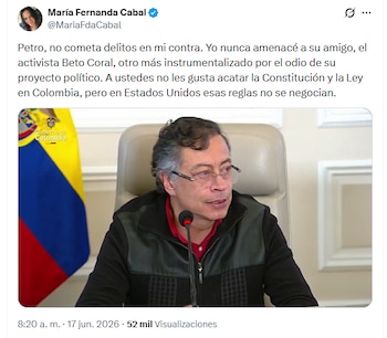 - crédito @MariaFdaCabal/X