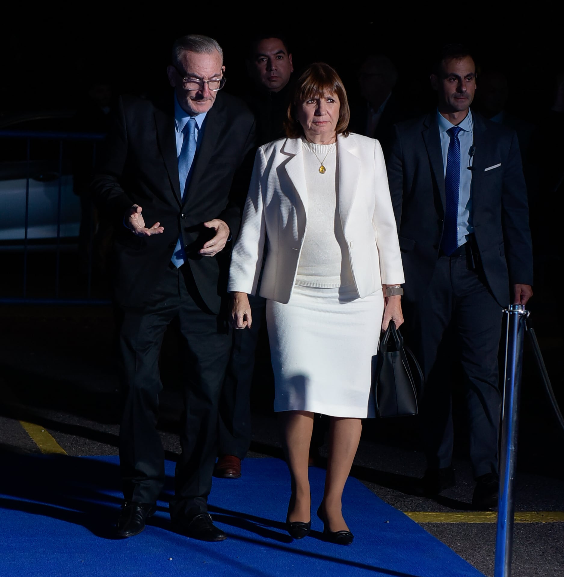 La ex ministra de Seguridad, Patricia Bullrich, junto a su marido (Foto: Gustavo Gavotti)