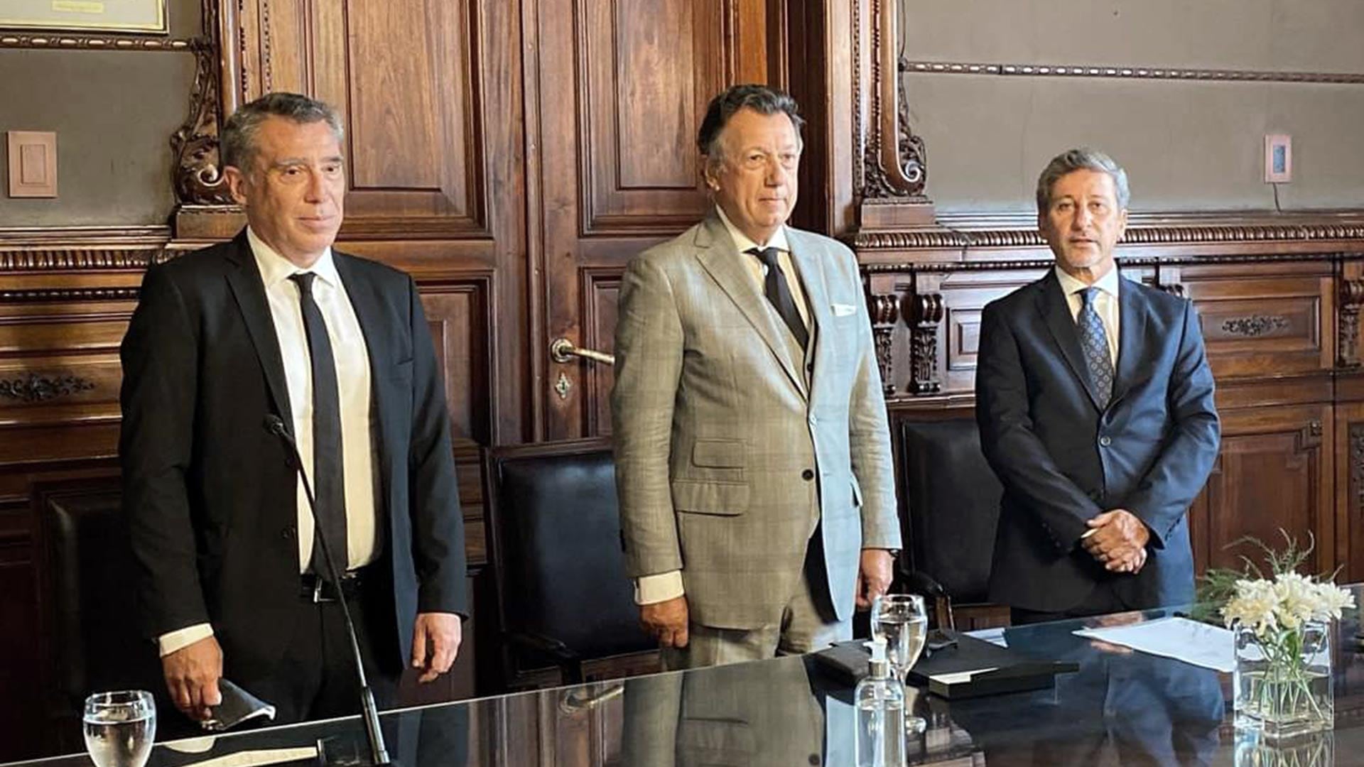 Los jueces de la Cámara Electoral, Corcuera, Dalla Vía y Bejas