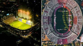 La Bombonera y el Monumental,