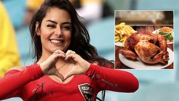 Larissa Riquelme innamorata del cibo