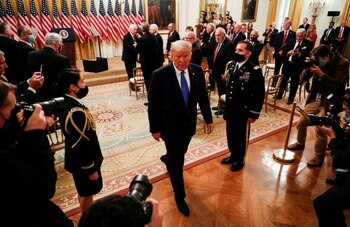 Donald Trump mantiene un fuerte