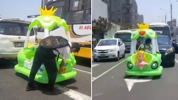 Un hombre desafió la rutina