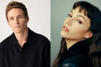 Los actores Eddie Redmayne y