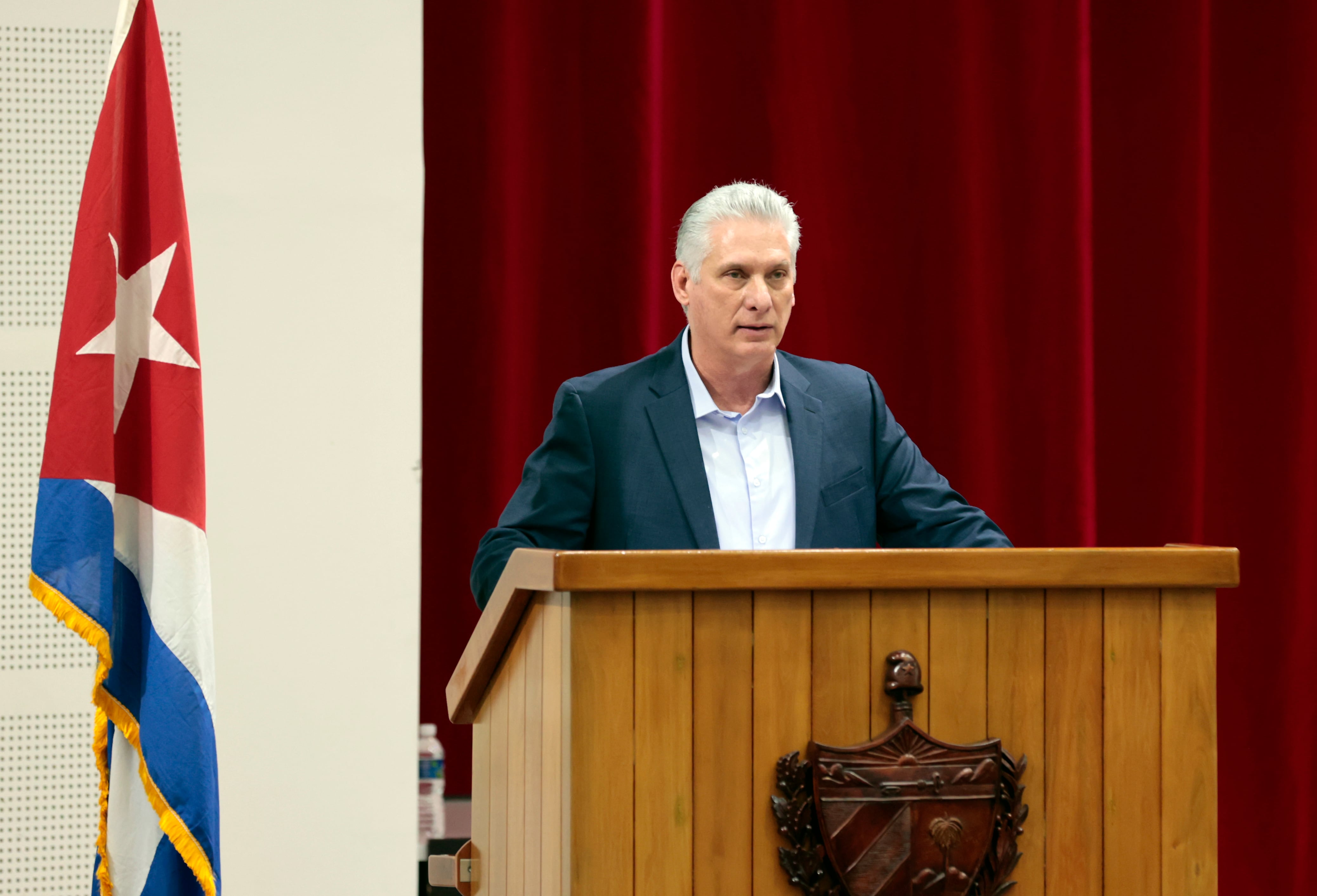 El dictador de Cuba, Miguel Díaz-Canel, en una fotografía de archivo. EFE/Ernesto Mastrascusa