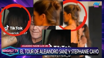 Alejandro Sanz y Stephanie Cayo: