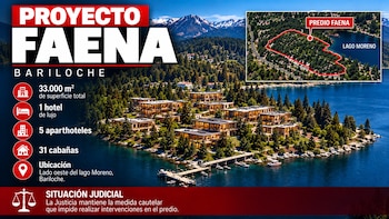 Polémica entre Alan Faena y ambientalistas de Bariloche por el hotel de Perón