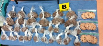 Las galletas fueron encontradas junto