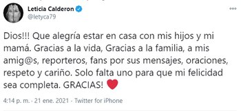 El mensaje con el que