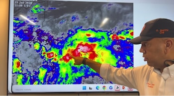 Omar Smith Gallardo, director general del Sistema Nacional de Protección Civil (Sinaproc), informó que las fuertes tormentas provocaron inundaciones, afectaciones menores y la activación de operativos de emergencia en varias provincias del país. Tomada de Instagram