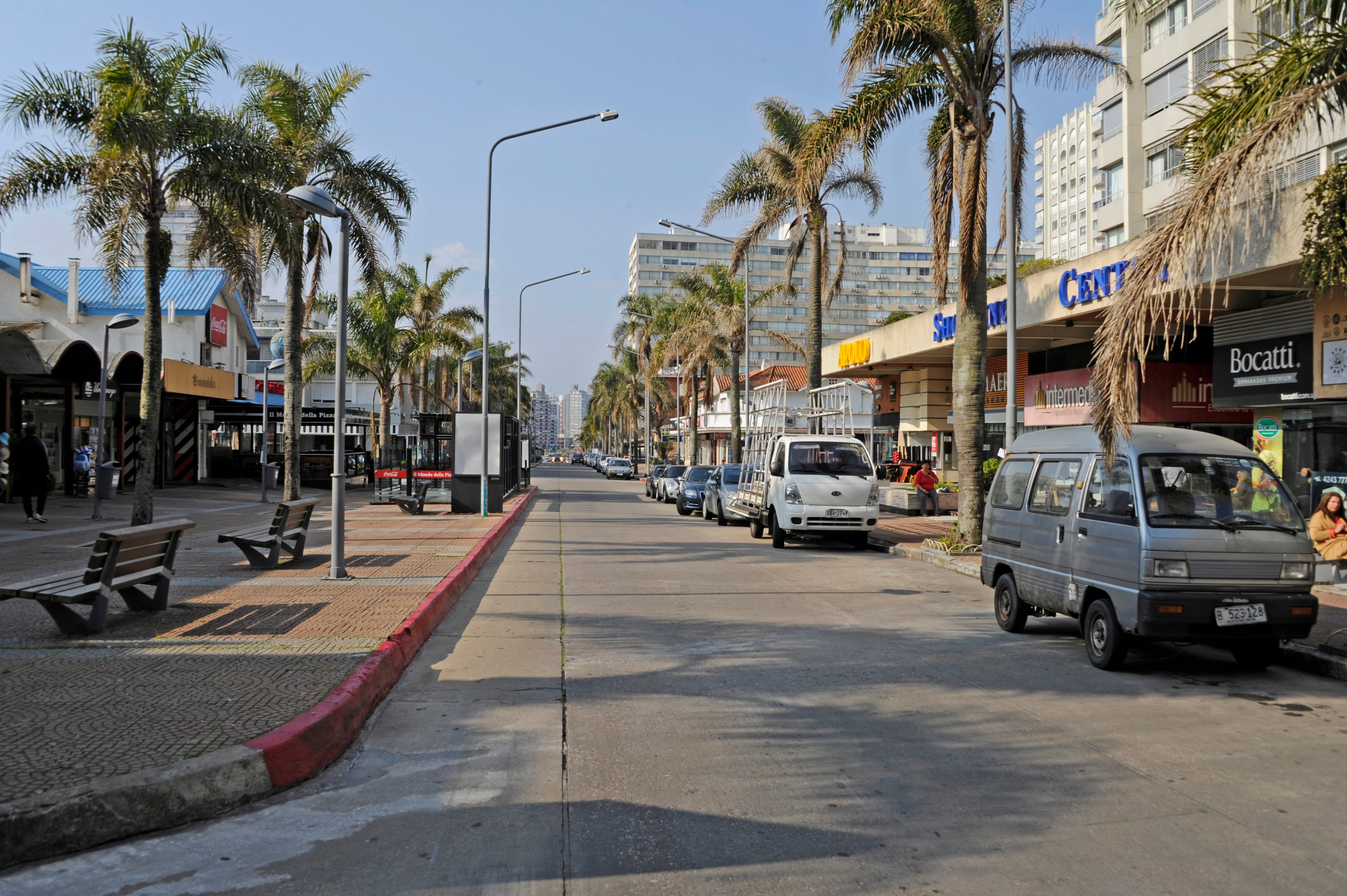 La avenida Gorlero, en Punta del Este (Presidencia)
