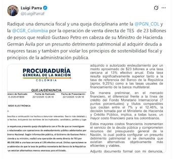 Luigi Parra, economista, cree que