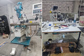 Las autoridades encontraron maquinaria especializada