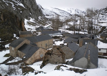 Imagen del pueblo nevado
