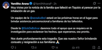 El gobernador de Bolívar se