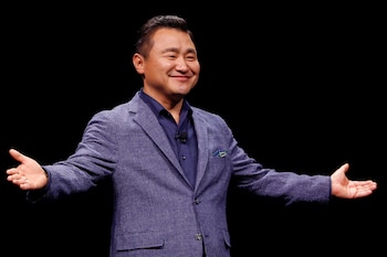 TM Roh, durante el Galaxy Unpacked 2023 (REUTERS/Stephen Lam)