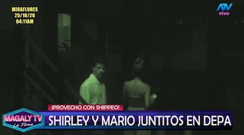 Magaly Medina no cree en la explicación de Mario Hart tras ser captado con Shirley Arica de madrugada. Captura: Magaly TV La Firme.