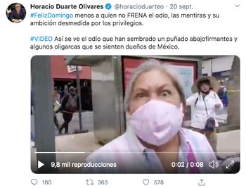 Duarte Olivares acusó a los