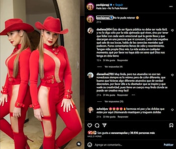 El traje de Paola Jara