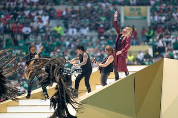 La banda abrió la ceremonia inaugural del Mundial 2026. (Foto AP/Natacha Pisarenko)