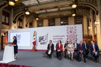 La presidenta Claudia Sheinbaum y