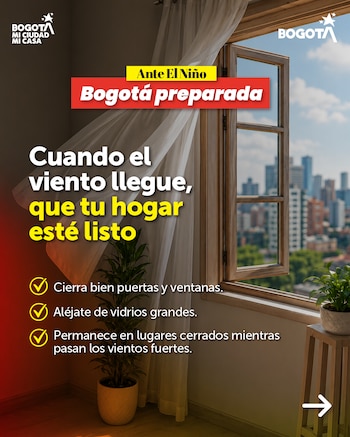 Idiger recomendó en Bogotá proteger ojos y vías respiratorias del polvo, y usar tapabocas en espacios abiertos en caso de alergias - crédito Idiger