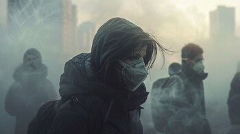 La pésima calidad del aire en la Ciudad de México puede causar problemas respiratorios, cardiovasculares y neurológicos a largo plazo (Imagen Ilustrativa Infobae)