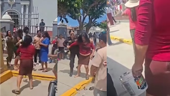 Boda termina en batalla campal en Chiclayo: expareja llegó a iglesia con balde de pintura