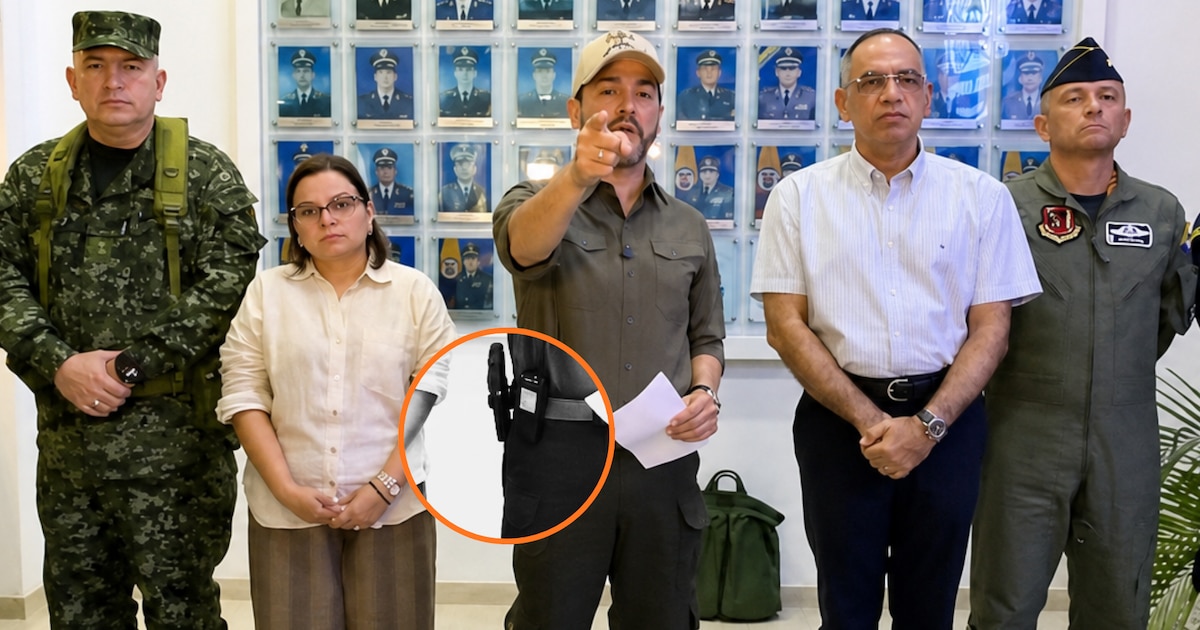 Polémica por arma de fuego portada por el presidente De la Espriella en Santa Marta