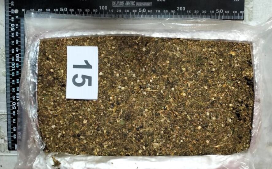 La causa derivó en el secuestro de 104 ladrillos de marihuana
