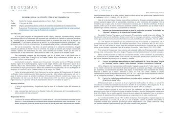 Según el memorando difundido por De Guzmán, la legislación, la jurisprudencia de la Corte Suprema y las directrices del Departamento de Estado reconocen que un ciudadano con doble nacionalidad mantiene deberes y lealtades frente a ambos países - crédito @CamiloDeGuzman/X