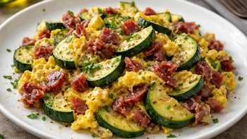 Receta de revuelto de calabacín