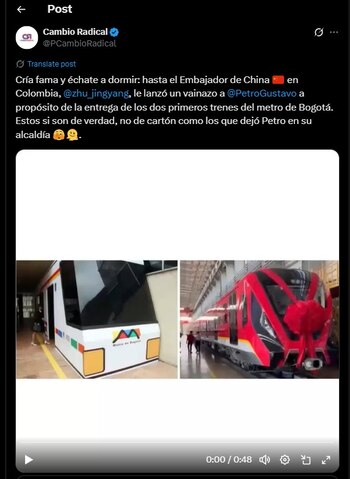 Cambio Radical habló de la