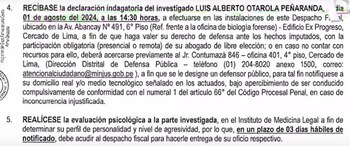 Ministerio Público ordena a Alberto Otárola que se le realice una prueba psicológica. Panorama.