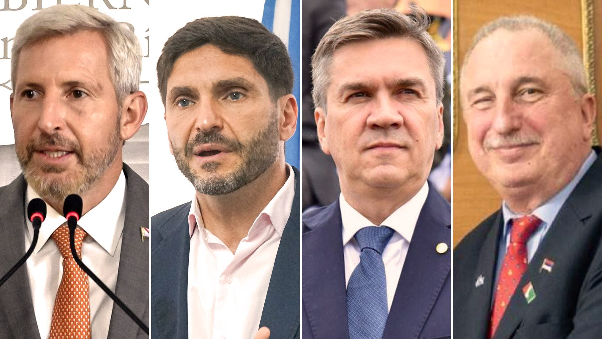 Los gobernadores Rogelio Frigerio (Entre Ríos), Maximiliano Pullaro (Santa Fe), Leandro Zdero (Chaco) y Hugo Passalaqua (Misiones)