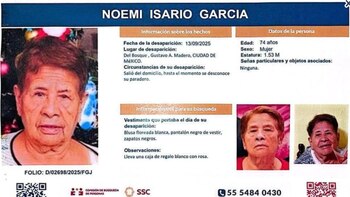 Buscan a Noemí Isario García,
