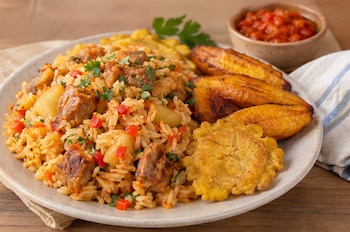Arroz de cerdo colombiano: una receta casera, abundante y llena de sabor - crédito VisualesIA
