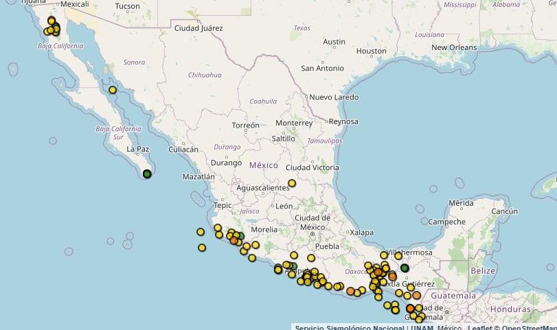 Sismos México