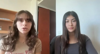 Isabella Asteinza y Sofía Park Vaccaro estudiantes de Ciencia Política de la Universidad de San Andrés