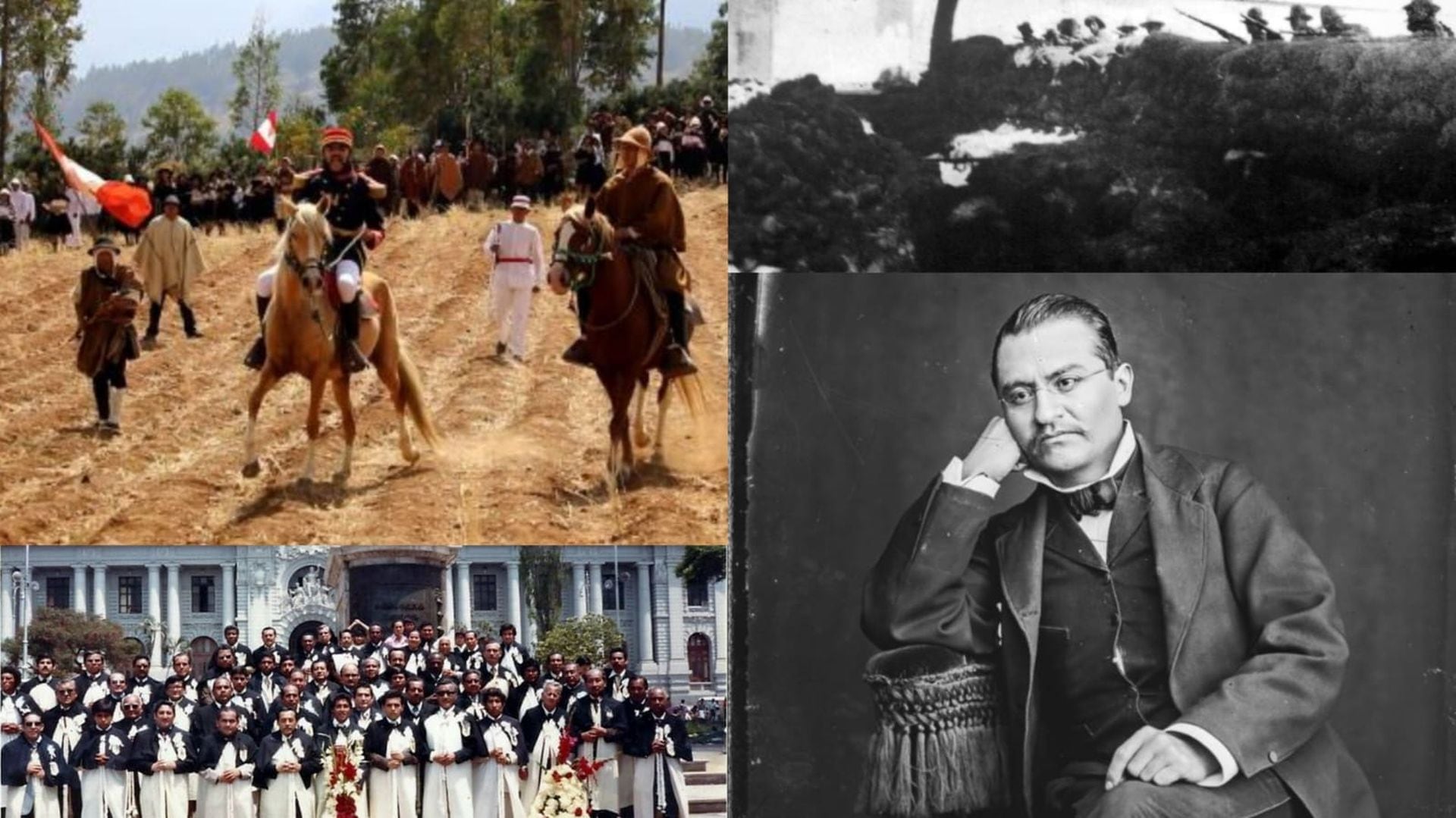 La fecha reúne una resistencia clave en la Guerra del Pacífico, una hermandad nacida en Lima, la despedida de Abelardo Gamarra y una jornada trágica vivida por Trujillo en 1932 (Composición)