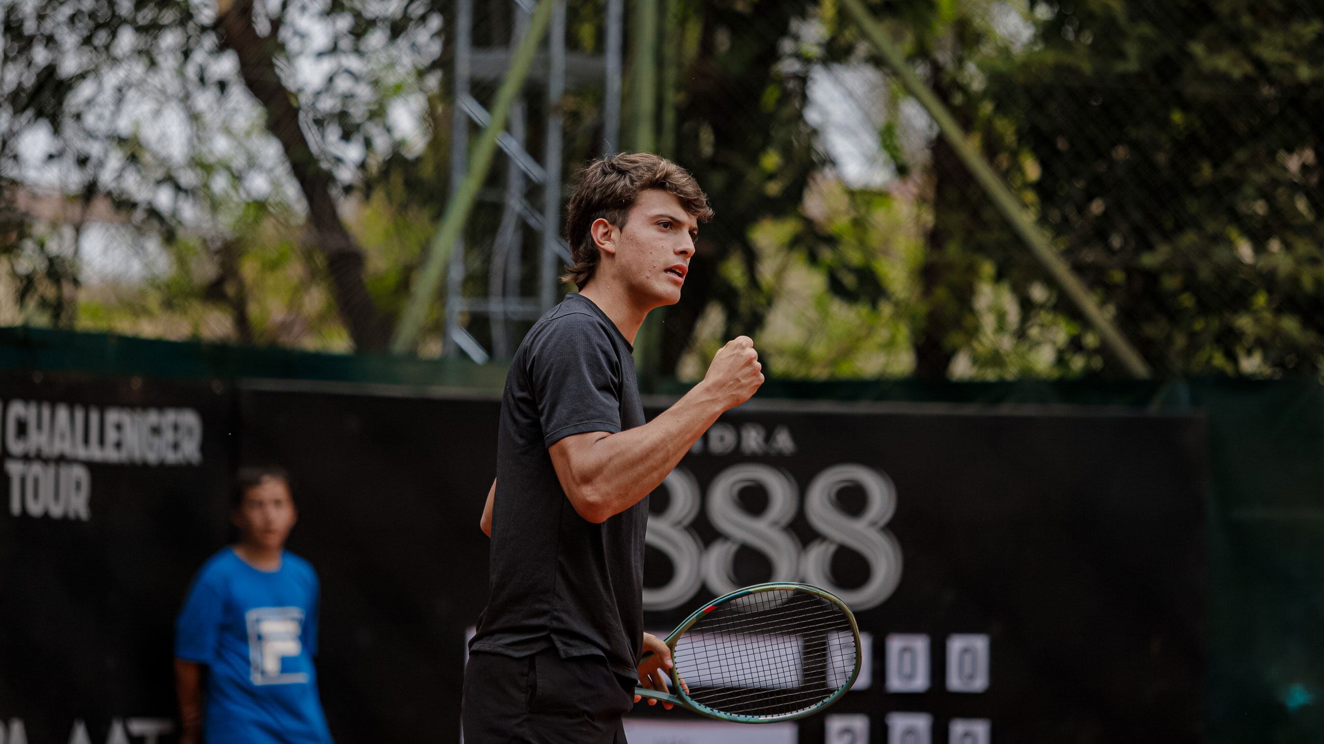 Elm argentino Carlos Zárate consiguió su primer triunfo en un cuadro principal de Challenger en Antofagasta (Foto: Prensa AAT)