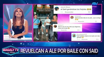 Alejandra Baigorria responde a quienes aseguran que mantiene a Said Palao. Captura: Magaly TV La Firme.
