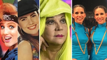 Yola Polastri y las animadoras